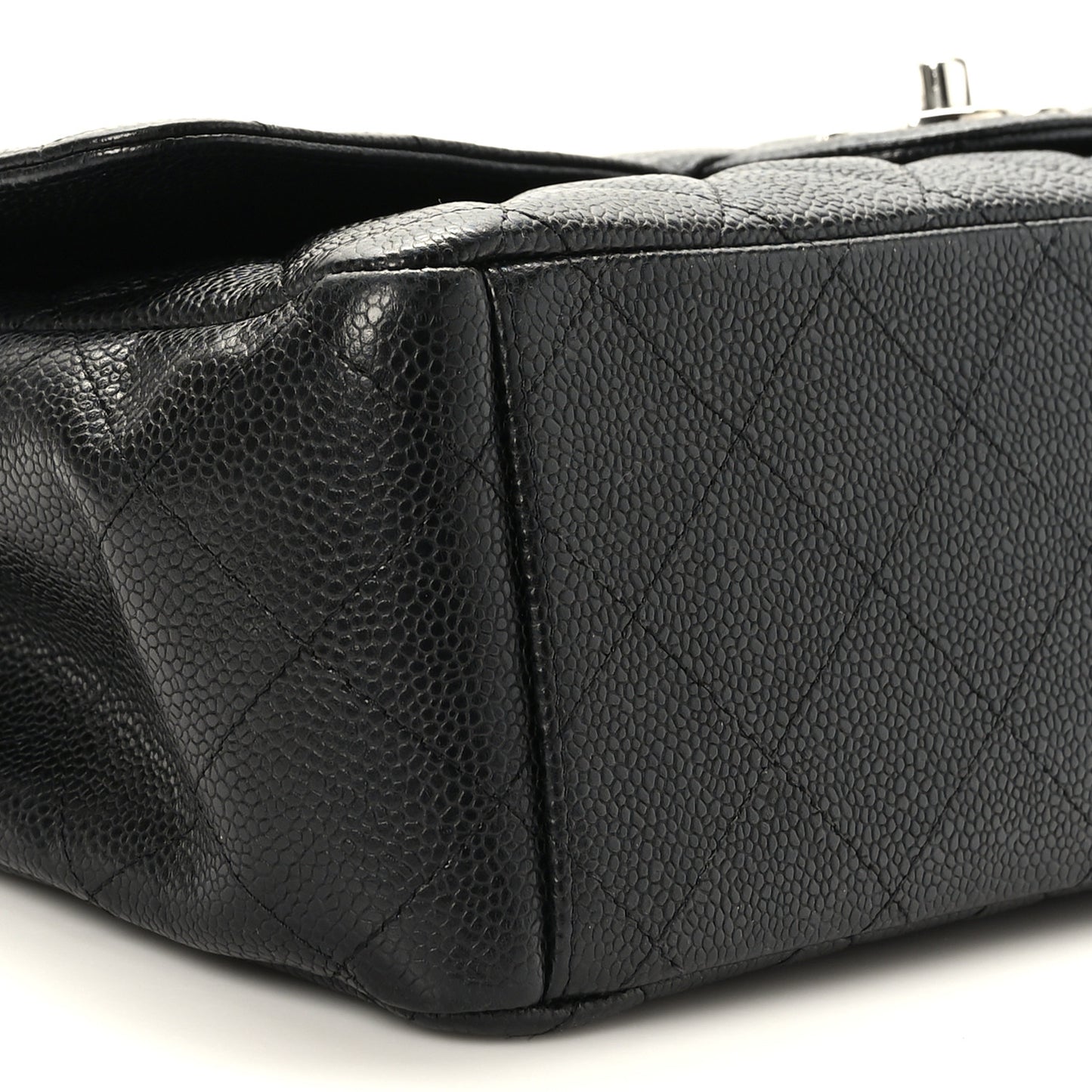 Caviar Quilted Maxi Double Flap Black