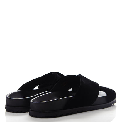 Saint Laurent Velluto Master Jimmy Joan Cross Slides 39.5 Black 4 of 10