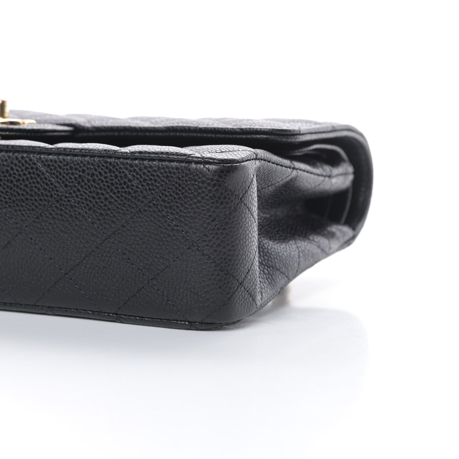 Chanel Caviar Quilted Medium Double Flap Black 10 of 11