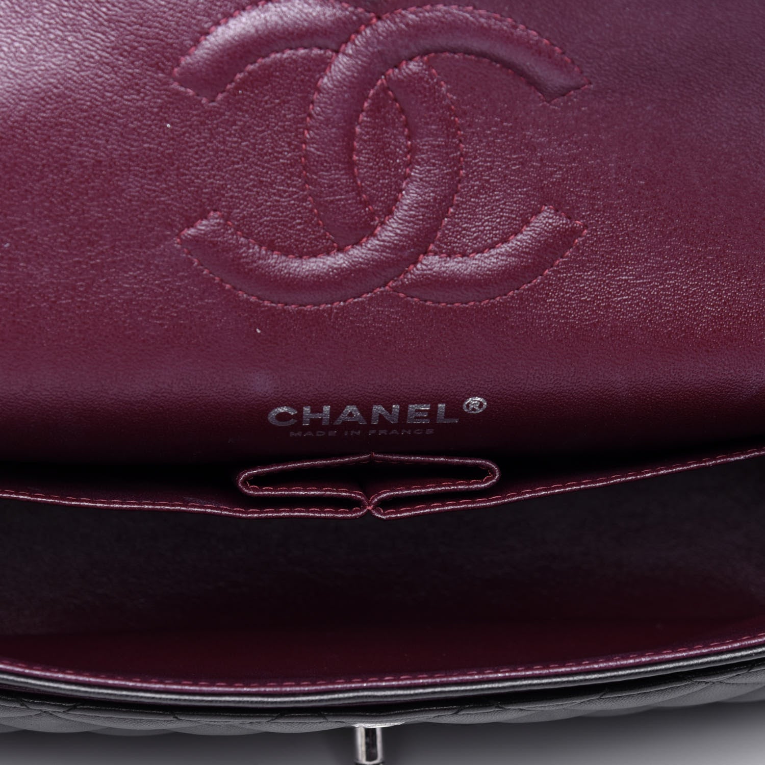 Chanel Lambskin Quilted Medium Double Flap Black 5 of 10