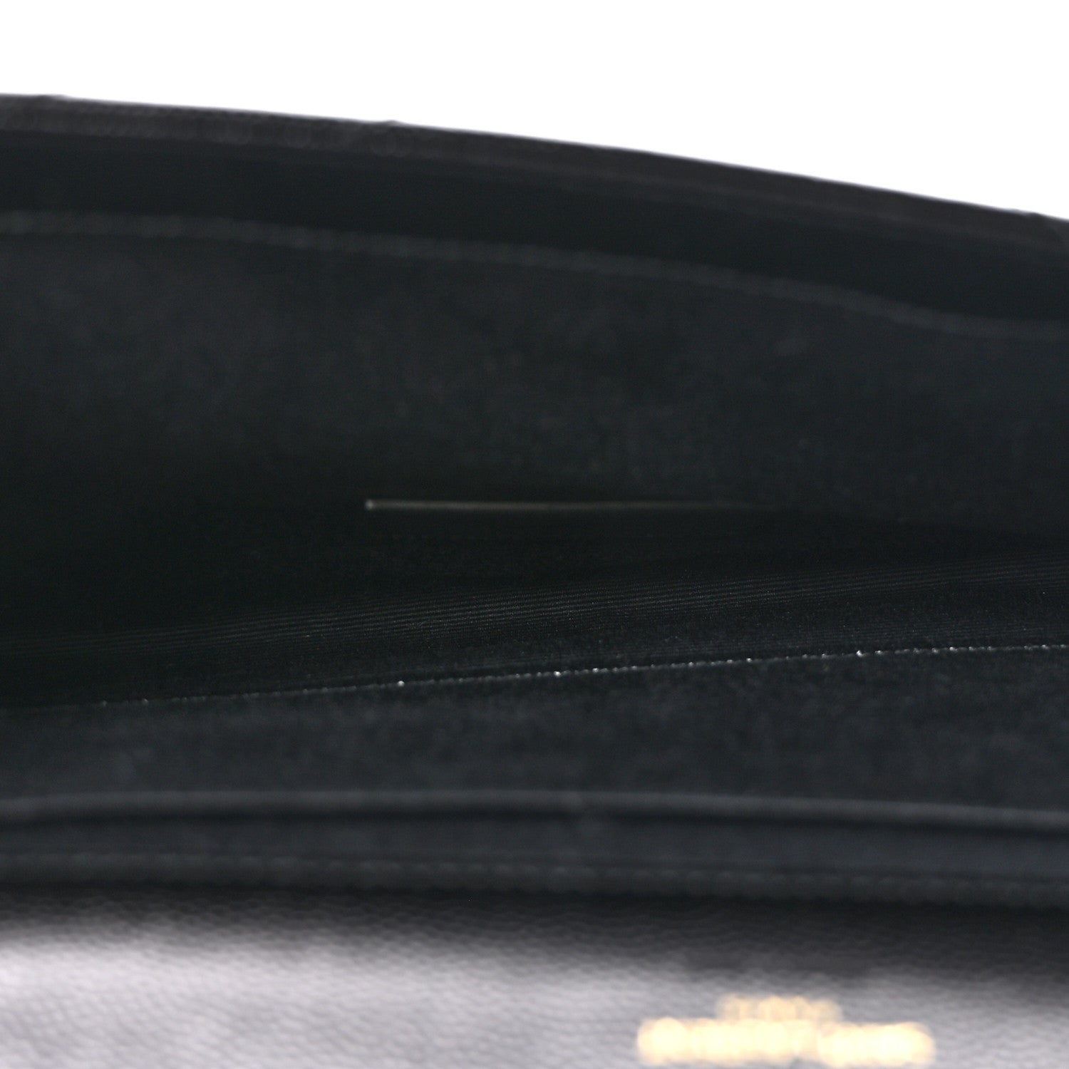 Saint Laurent Grain De Poudre Matelasse Chevron Monogram Envelope Clutch Black 5 of 12