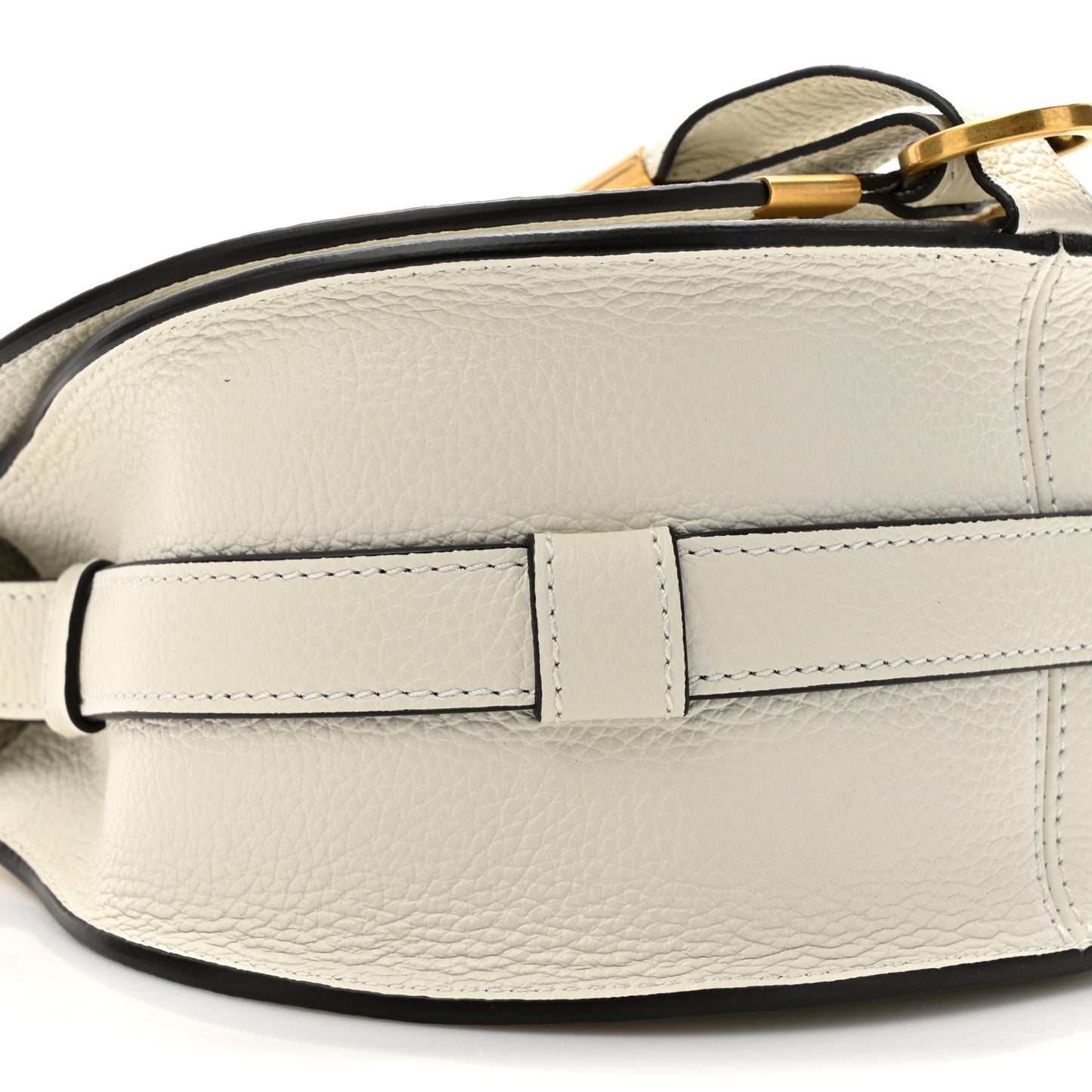 Calfskin Mini Marcie Round Crossbody Bag Abstract White