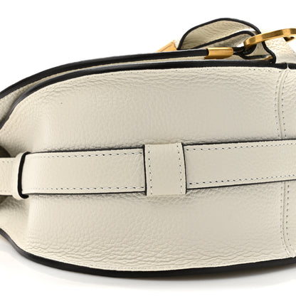 Chloe Calfskin Mini Marcie Round Crossbody Bag Abstract White 9 of 9