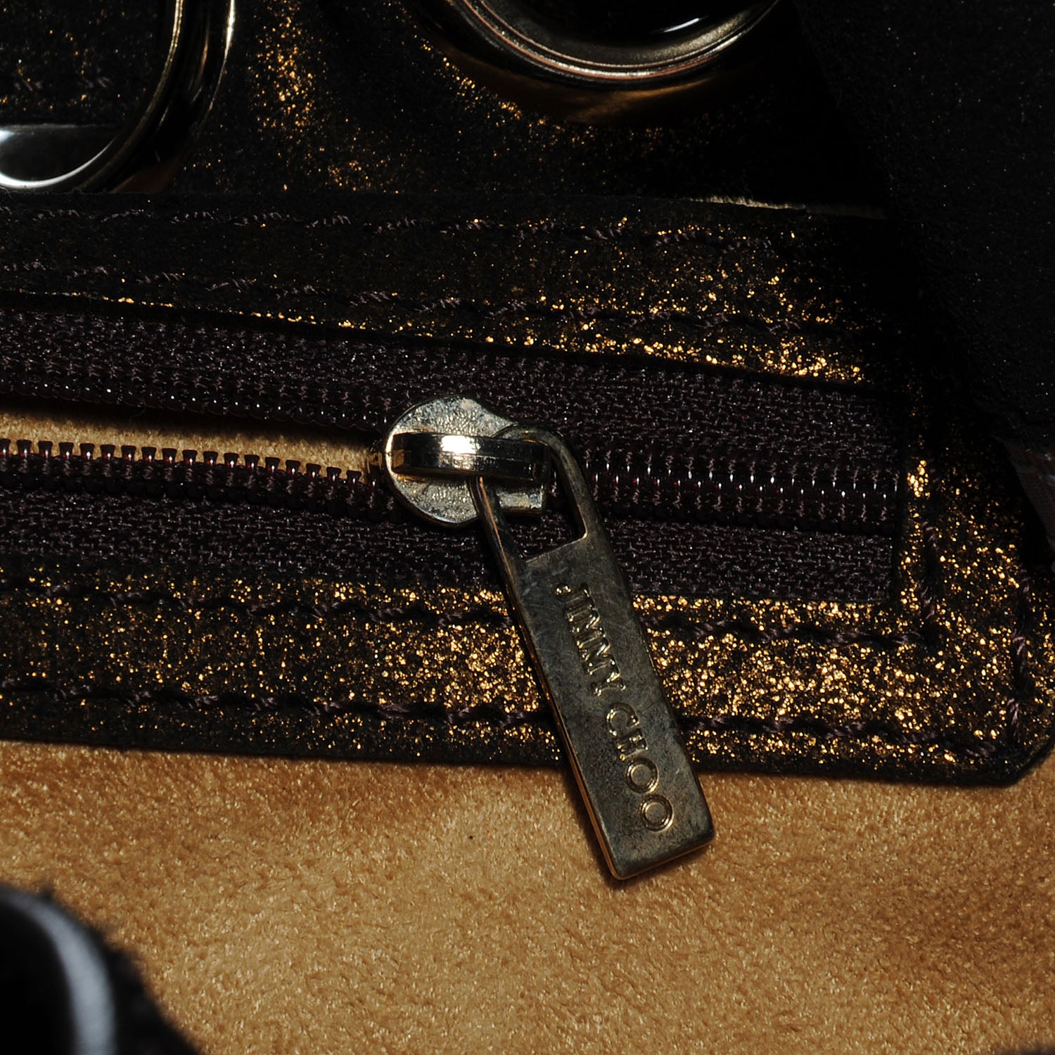 Jimmy Choo Metallic Suede Ramona Bronze 8 of 9