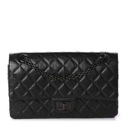 Chanel Aged Calfskin Quilted 2.55 Reissue 225 Flap So Black 1 of 10
