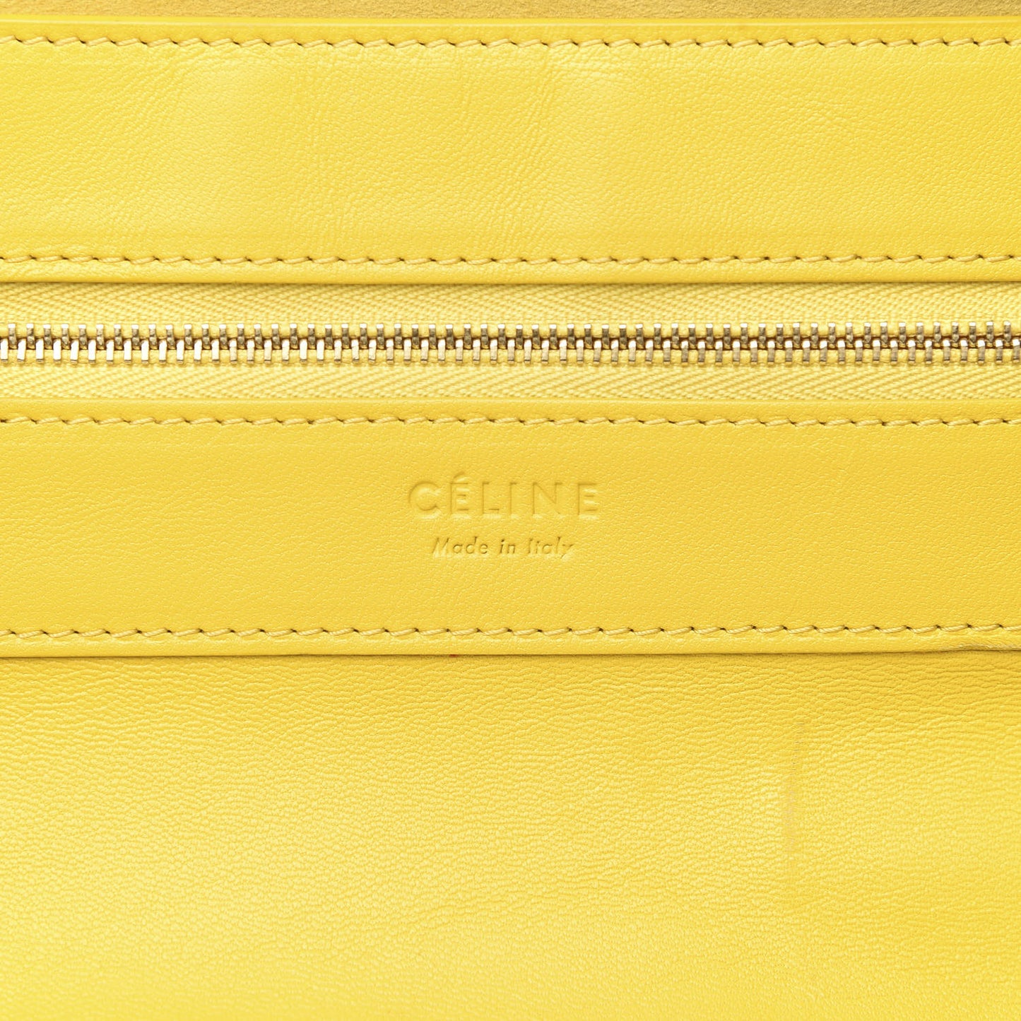 Lambskin Horizontal Cabas Sun Yellow
