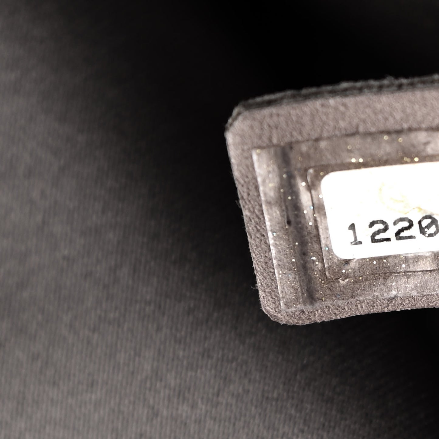 Lambskin Quilted Flap Black White