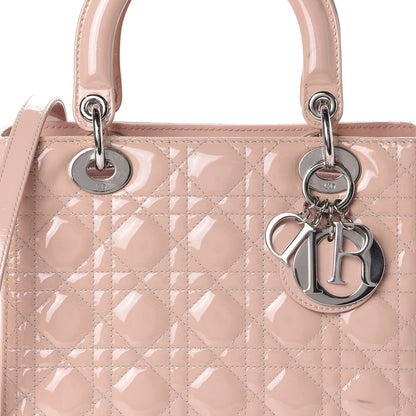 Christian Dior Patent Cannage Medium Lady Dior Rose Clair 14 of 14