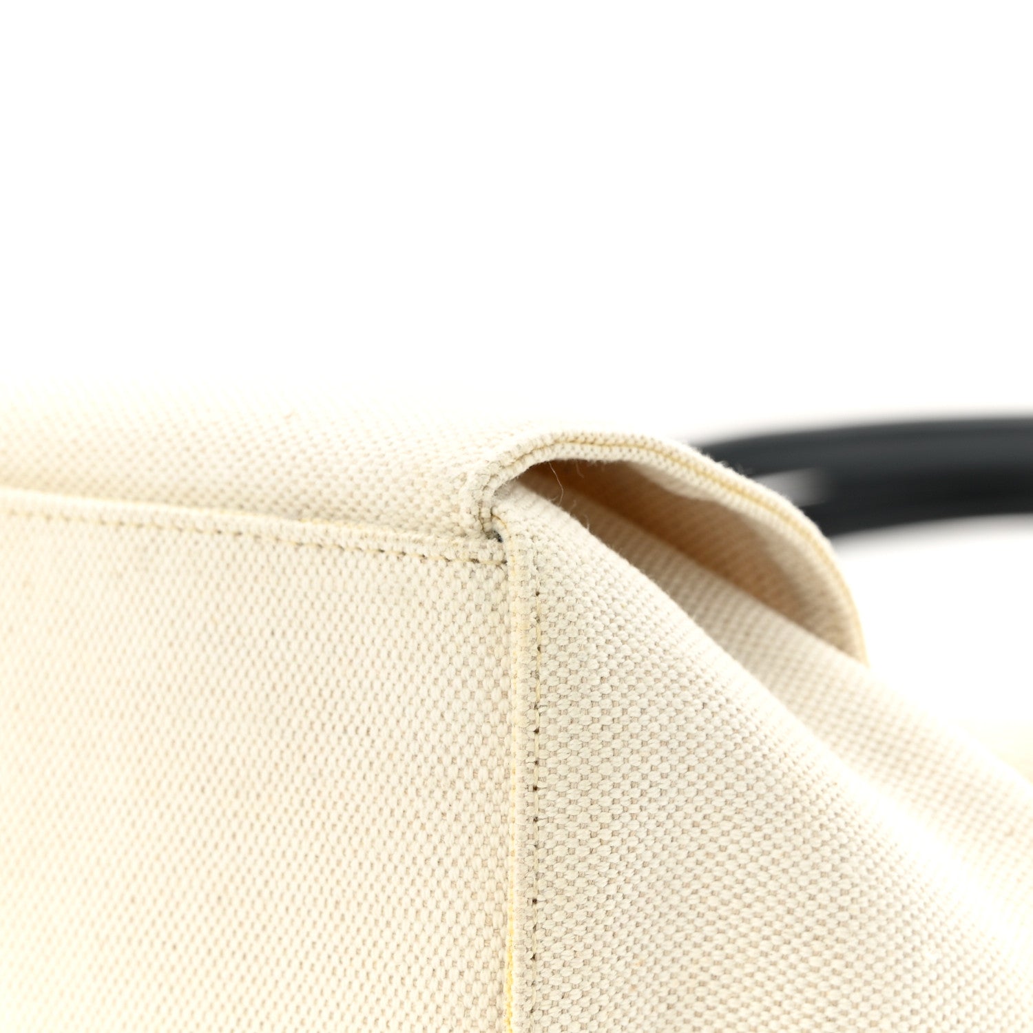 Bottega Veneta Canvas Intrecciato Large Arco Tote Beige Black 11 of 21