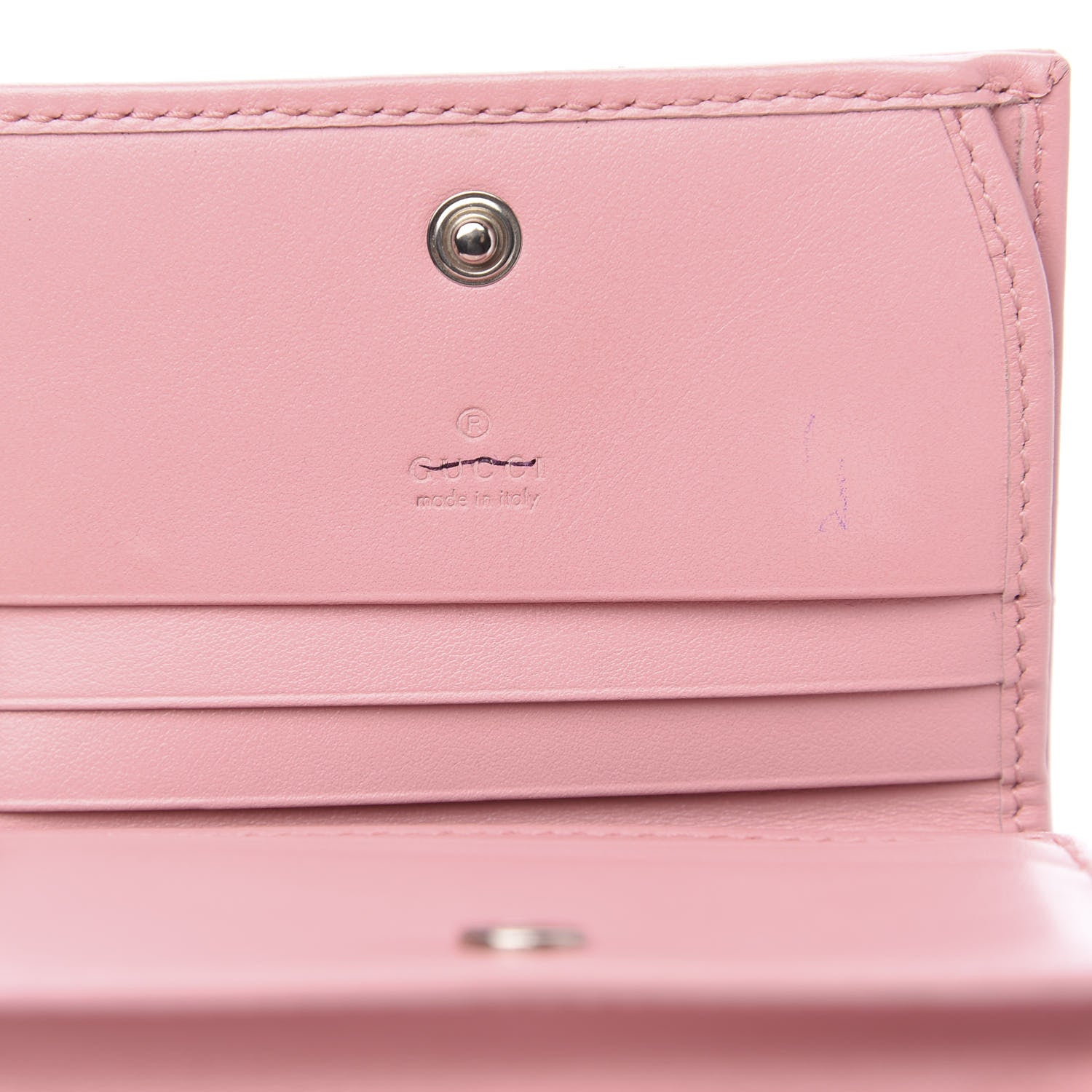 Gucci Calfskin Matelasse GG Marmont Mini Wallet On Chain Wild Rose 6 of 10