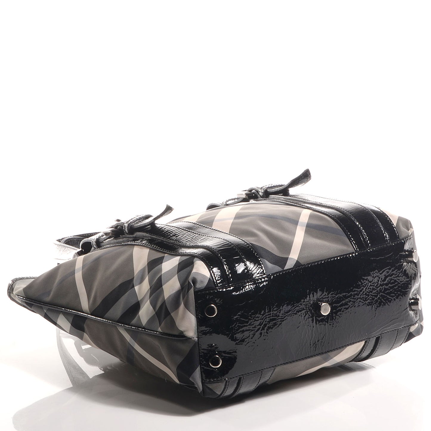 Nylon Beat Check Medium Victoria Tote Black