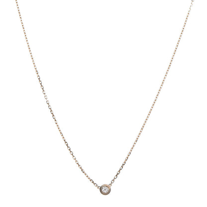 Cartier 18K Yellow Gold Diamond SM D'Amour Pendant Necklace 1 of 5