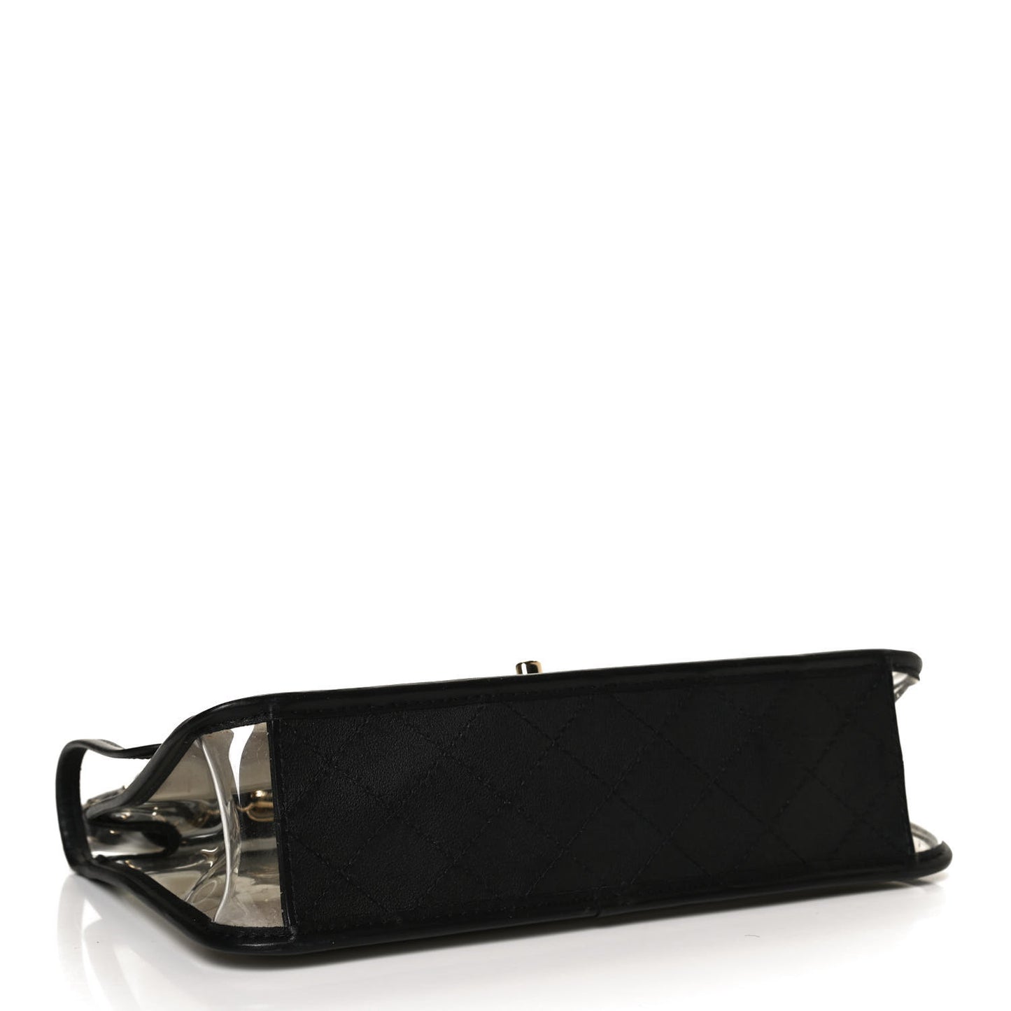 Lambskin PVC Medium Coco Sand Flap Black