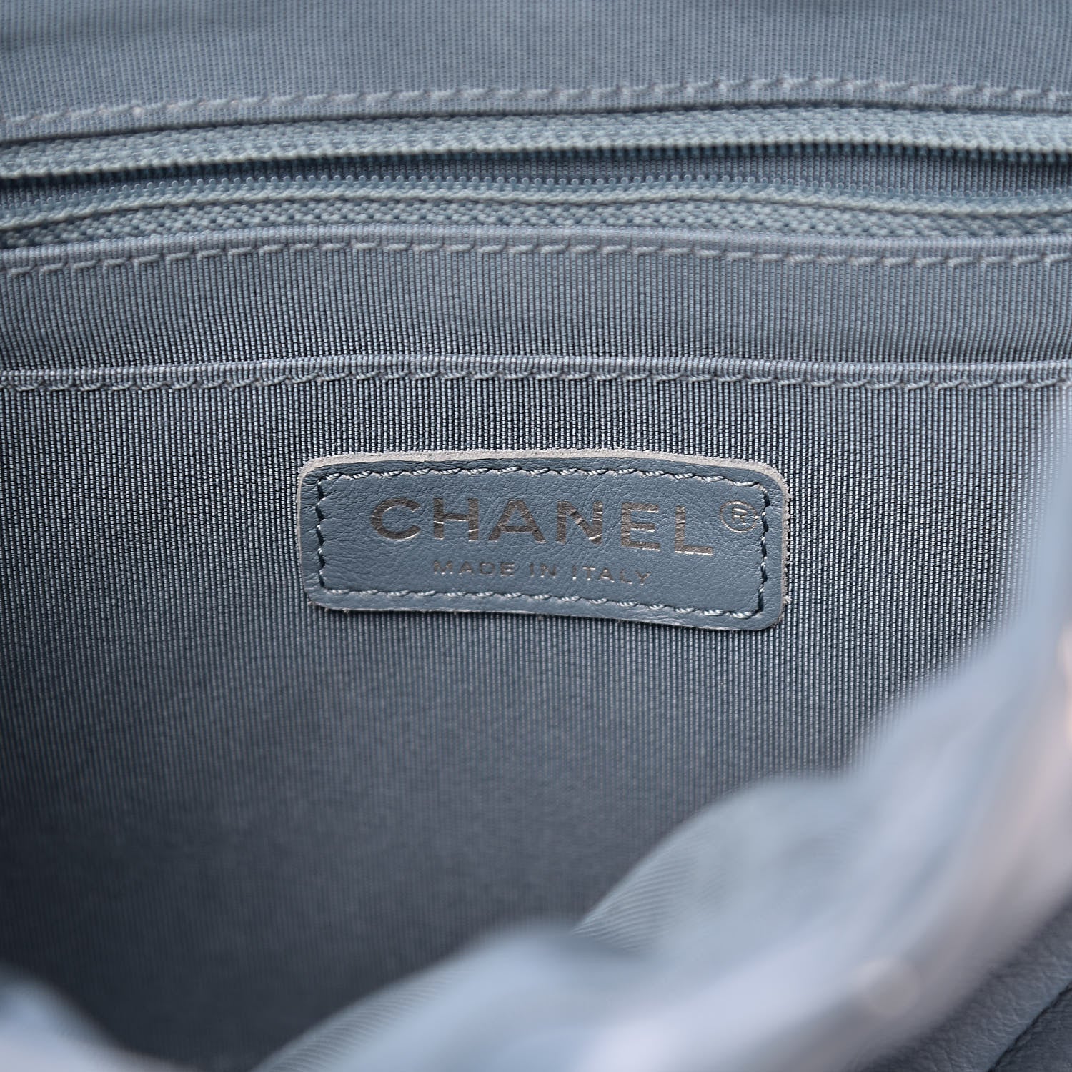 Chanel Lambskin Chevron Quilted Small Urban Spirit Backpack Light Blue 6 of 12