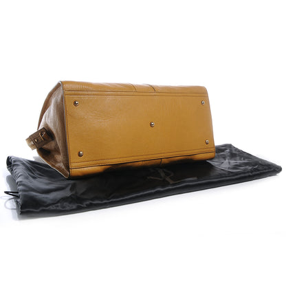 Saint Laurent Leather Large Cabas ChYc Mustard 4 of 9