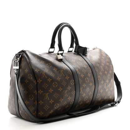Louis Vuitton Monogram Macassar Keepall Bandouliere 45 2 of 12