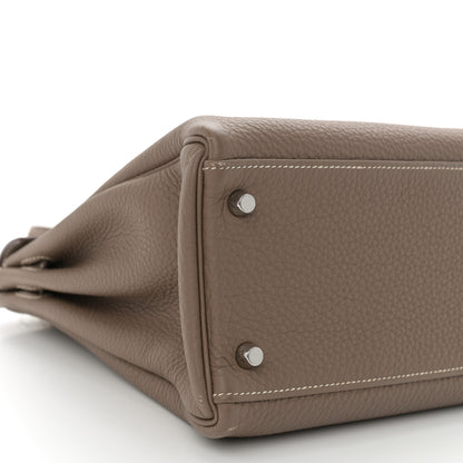 Hermes Togo Kelly Retourne 32 Etoupe 9 of 13