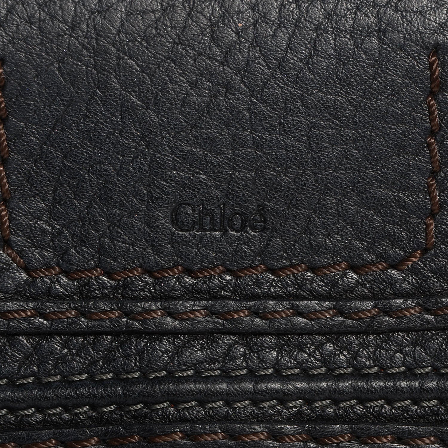 Chloe Calfskin Marcie Square Wallet Black 4 of 9