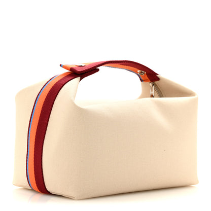 Hermes Canvas Large Bride-A-Brac Pavillon Pouch Natural Multicolor 3 of 6