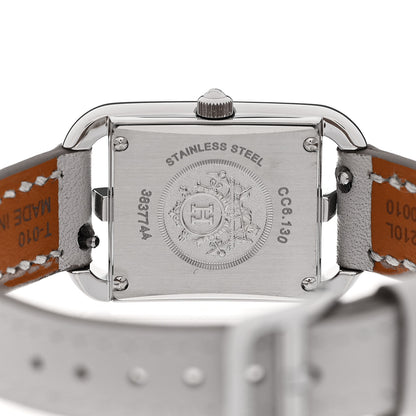 Hermes Stainless Steel Athena Diamond Bezel 21mm Cape Cod Quartz Watch Gris Perle 4 of 5
