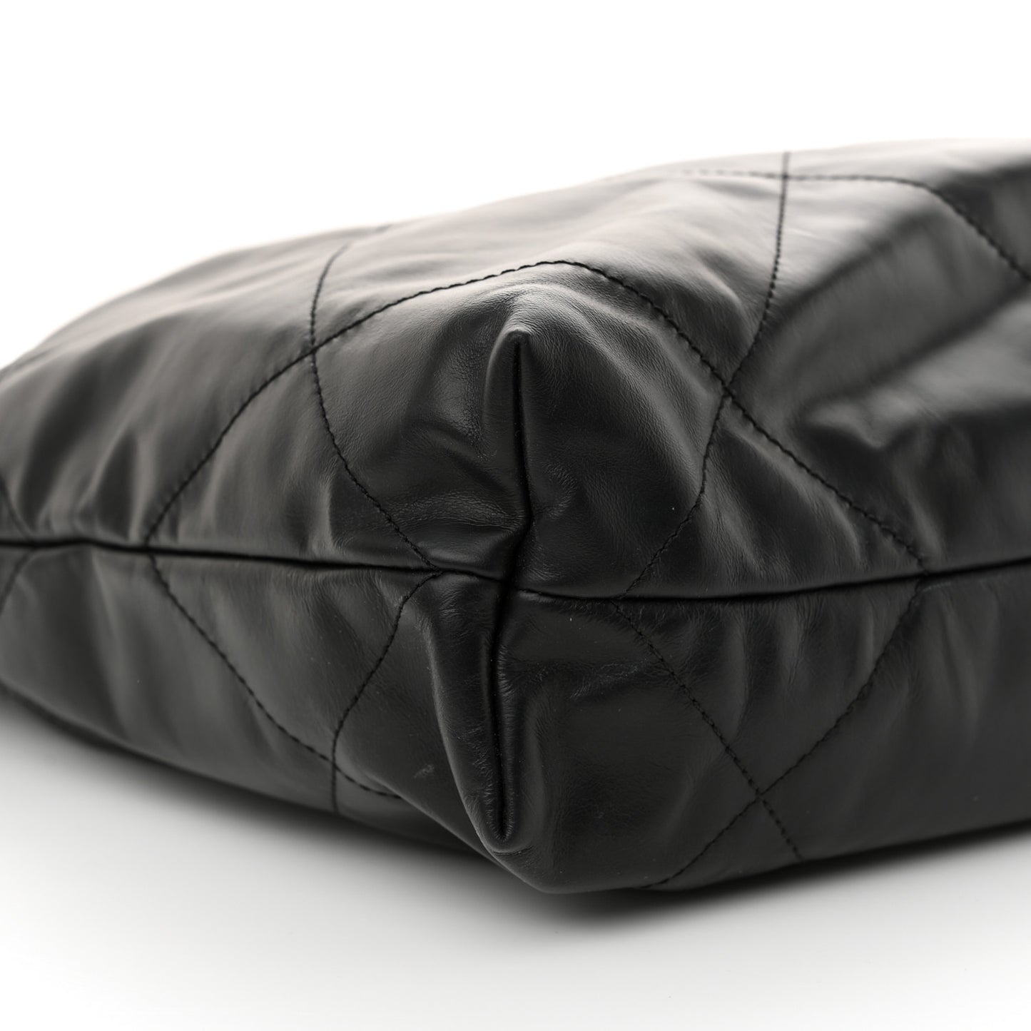 Calfskin Quilted Small Chanel 22 Black