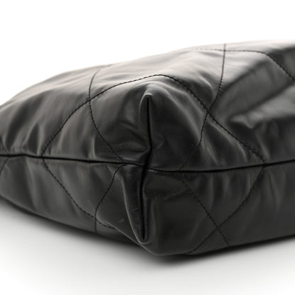 Chanel Calfskin Quilted Small Chanel 22 Black 10 of 11