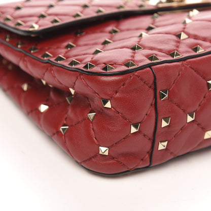 Valentino Garavani Nappa Medium Rockstud Spike Shoulder Bag Rosso Valentino 7 of 12