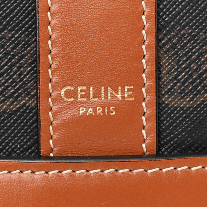 Celine Triomphe Canvas Calfskin Small Bucket Bag Tan 6 of 10