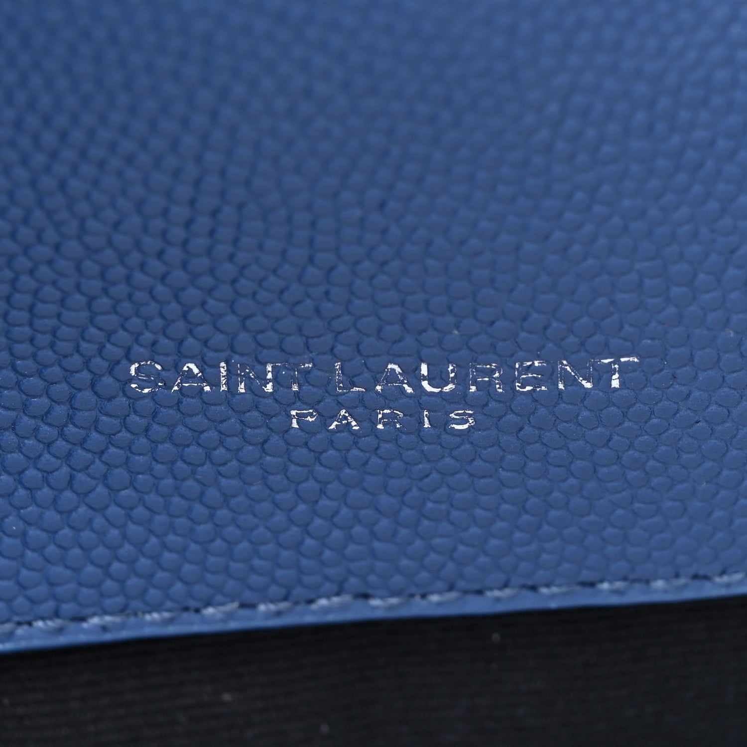 Saint Laurent Grain De Poudre Medium West Hollywood Monogram Fold-Over Denim 8 of 19