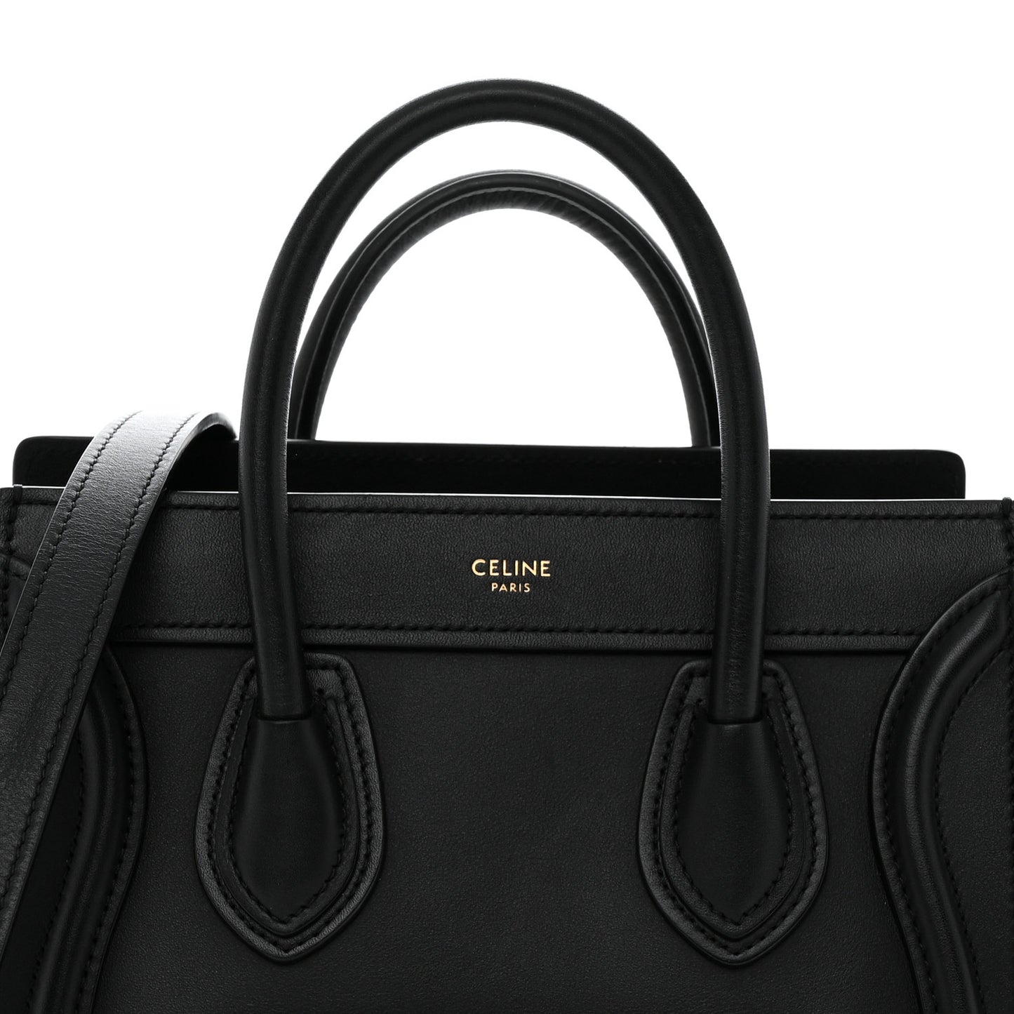 Smooth Calfskin Nano Luggage Black
