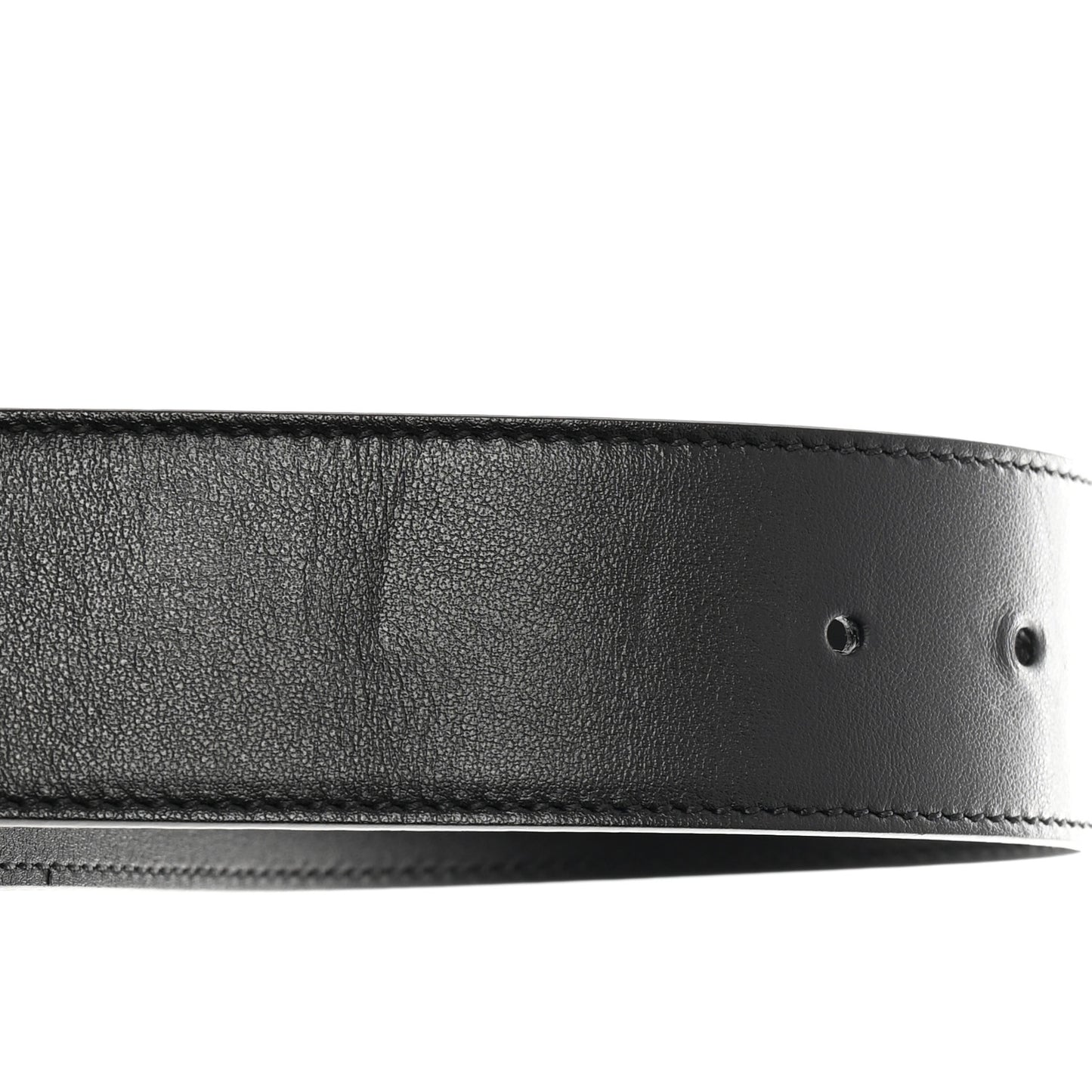 Plutone Calfskin Palladium Double G 40mm Belt 85 34 Black
