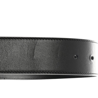 Gucci Plutone Calfskin Palladium Double G 40mm Belt 85 34 Black 7 of 9