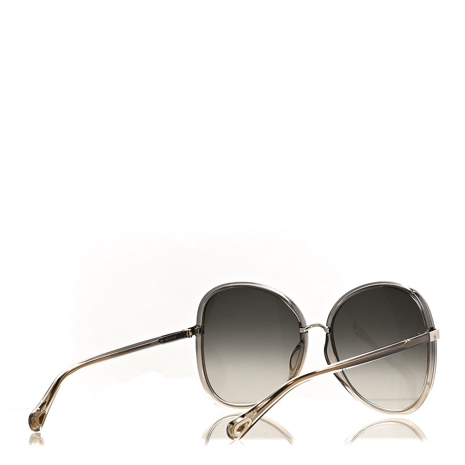 Chloe Oversized Round Sunglasses CH0030S Gold Grey 4 of 8