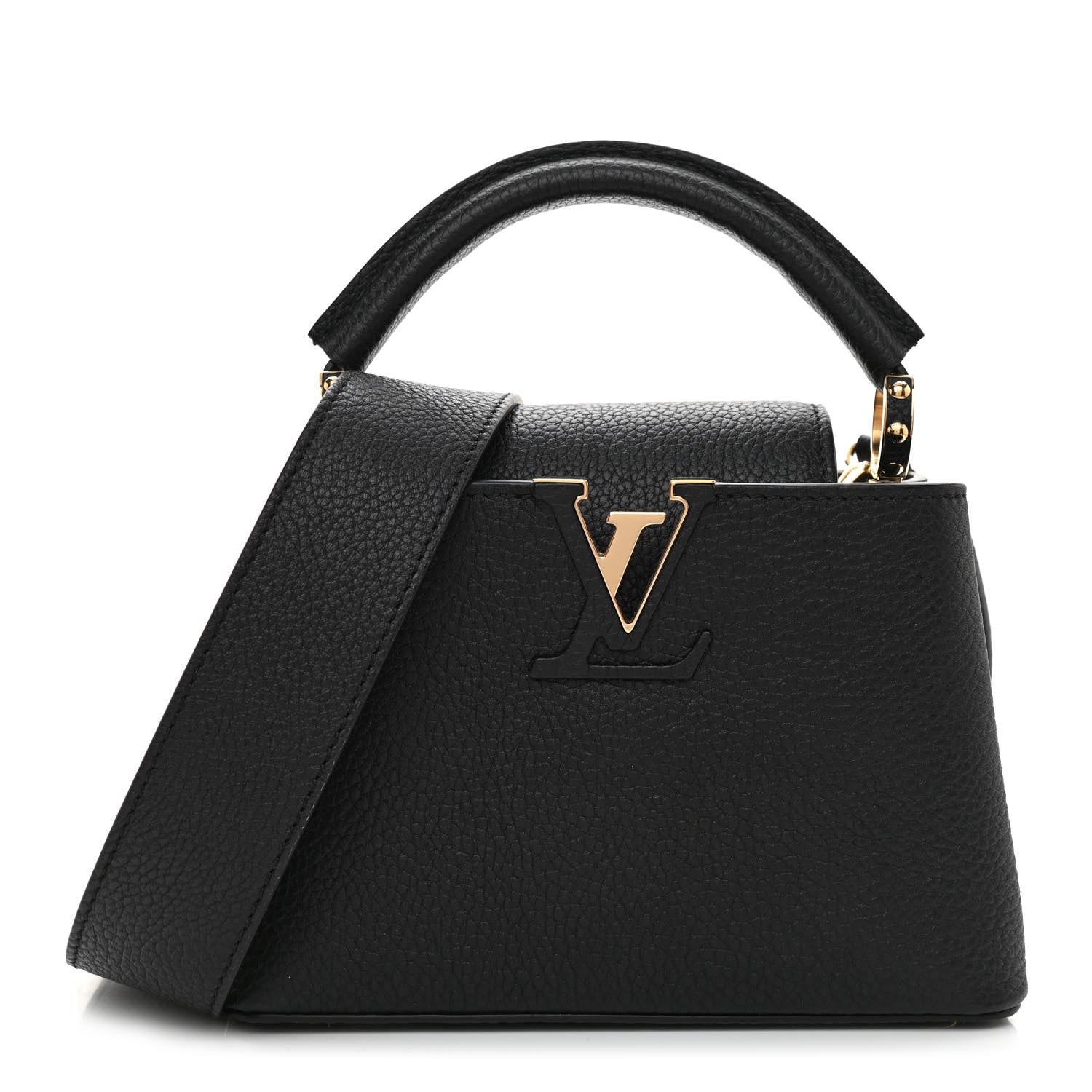 Louis Vuitton Taurillon Mini Capucines Black 1 of 8