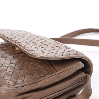 Bottega Veneta BOTTEGA VENETA Nappa Intrecciato Flap Shoulder Bag Bag Old Petra 18 of 19