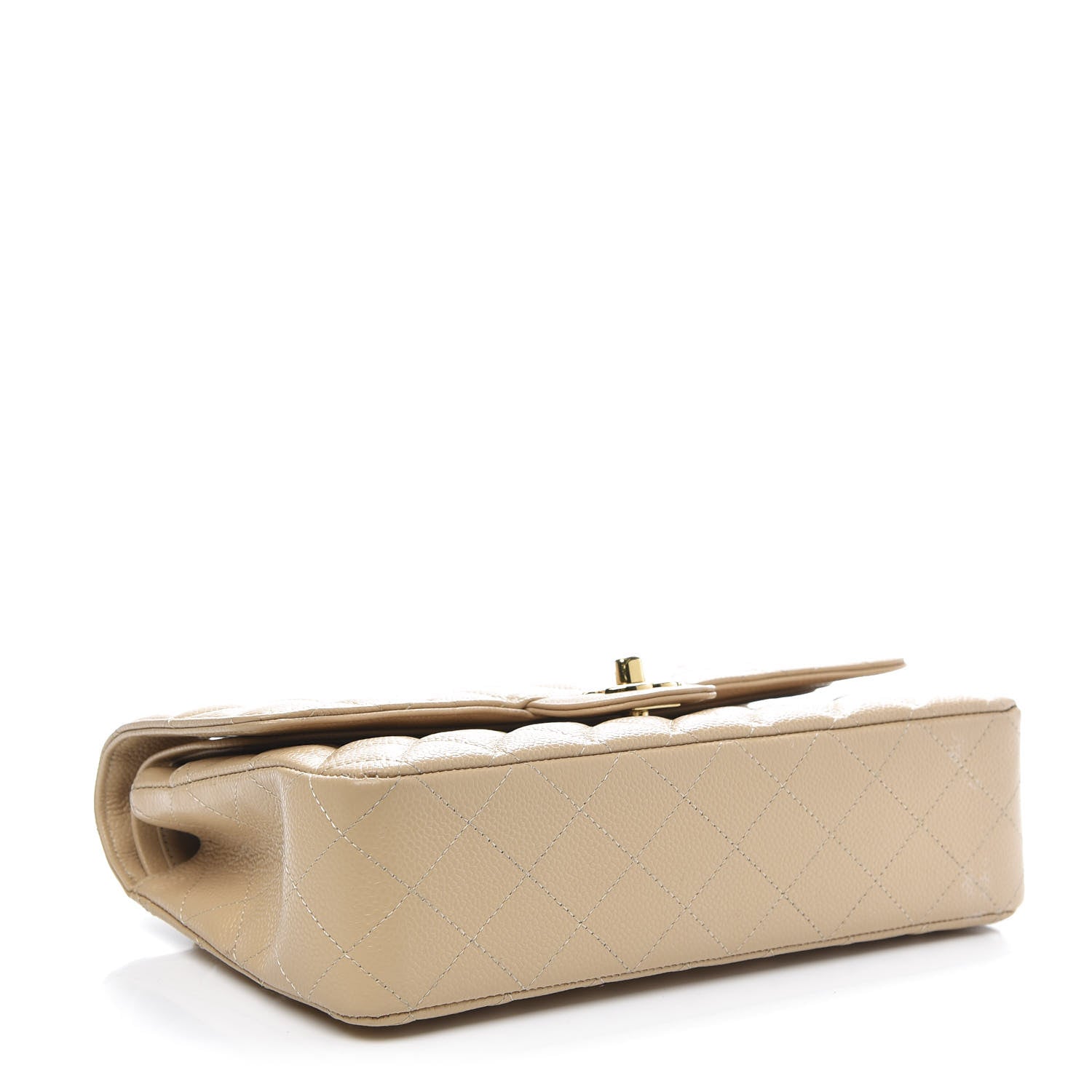Chanel Caviar Quilted Medium Double Flap Beige Clair 4 of 10