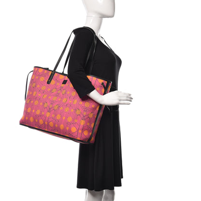 MCM Visetos Large Project Reversible Shopper Tote Cognac 3 of 20