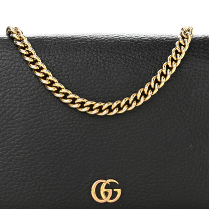 Gucci Calfskin Mini GG Marmont Chain Wallet Black 7 of 10