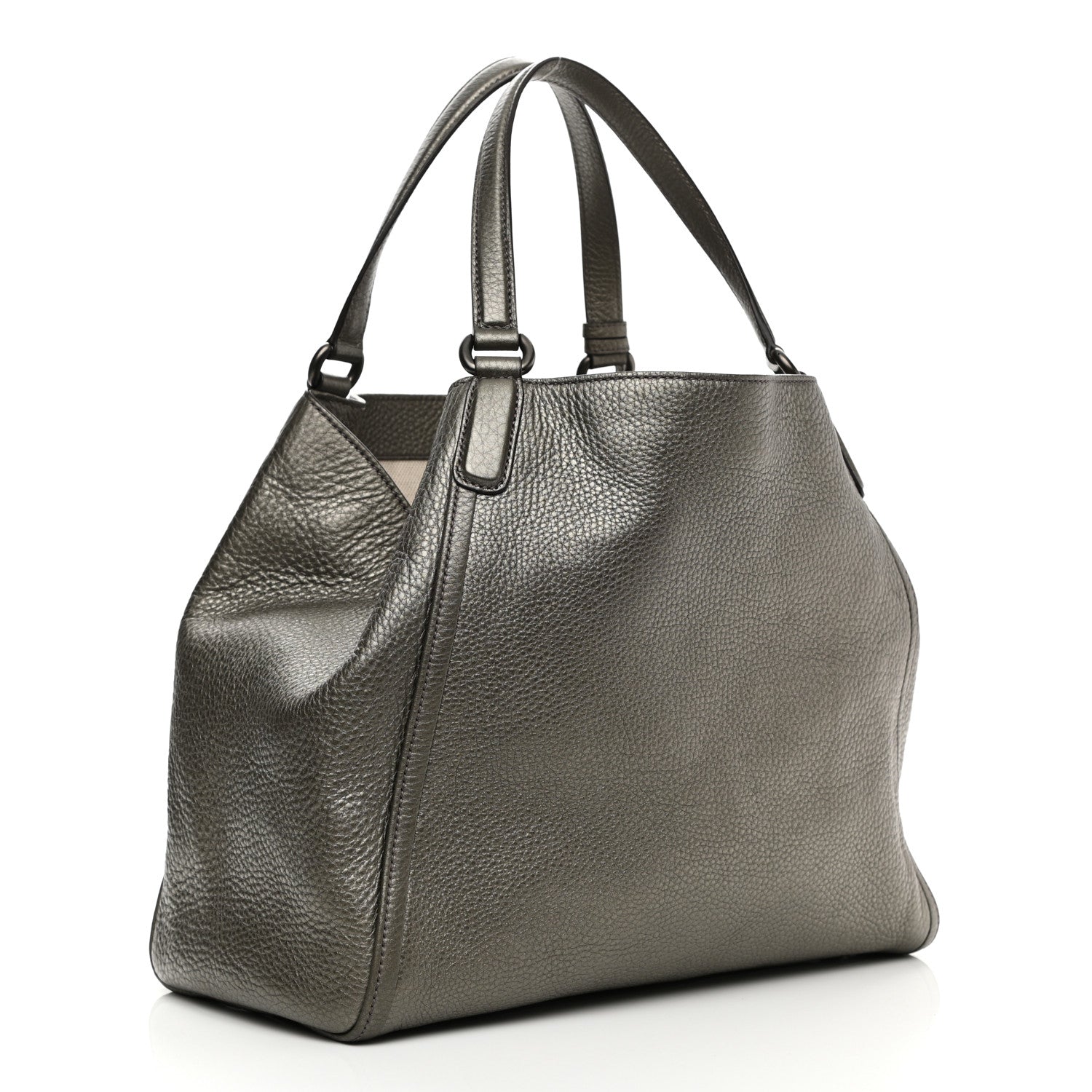 Gucci Metallic Cellarius Calfskin Medium Soho Shoulder Bag Sasso 3 of 10