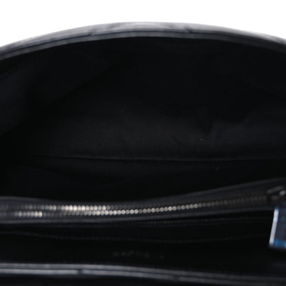 Saint Laurent Calfskin Y Quilted Monogram Monochrome Medium Loulou Chain Satchel Black Black 5 of 10