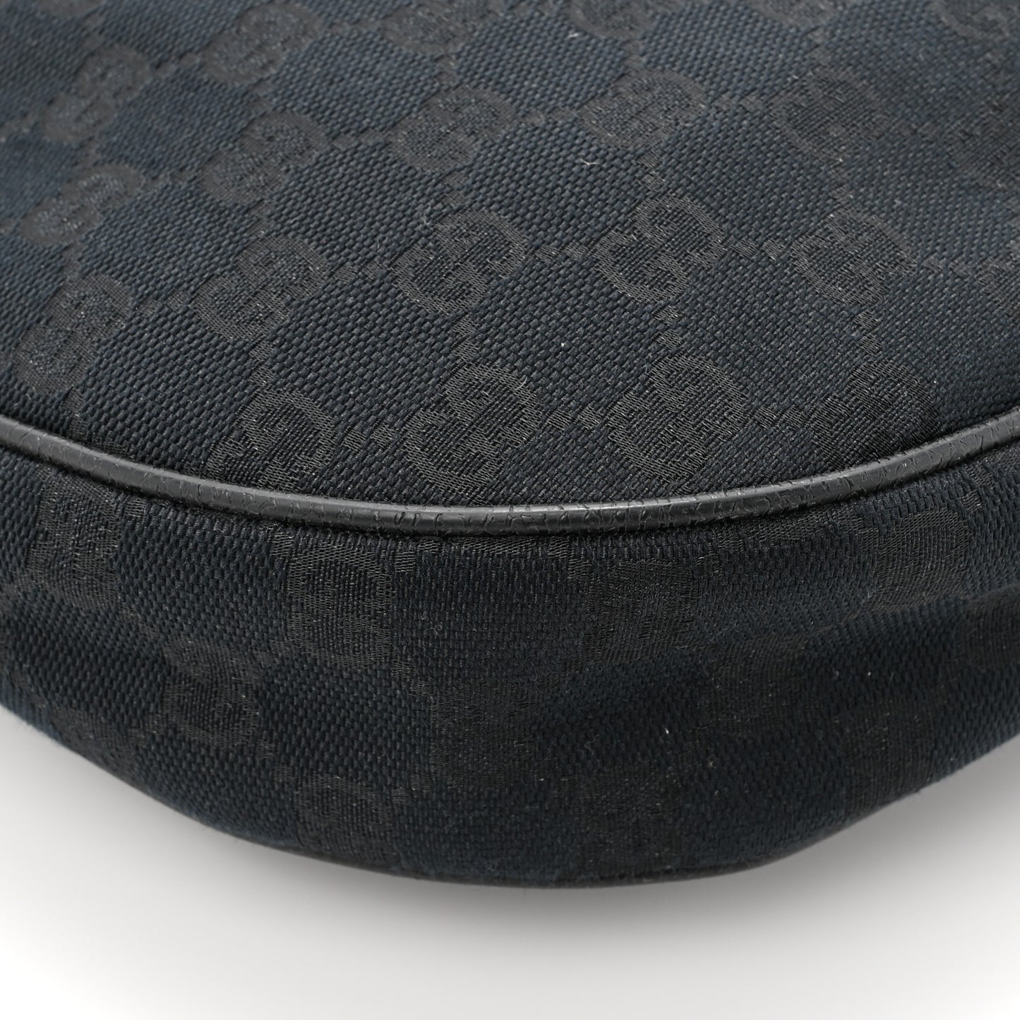 Monogram Medium Half Moon Hobo Black