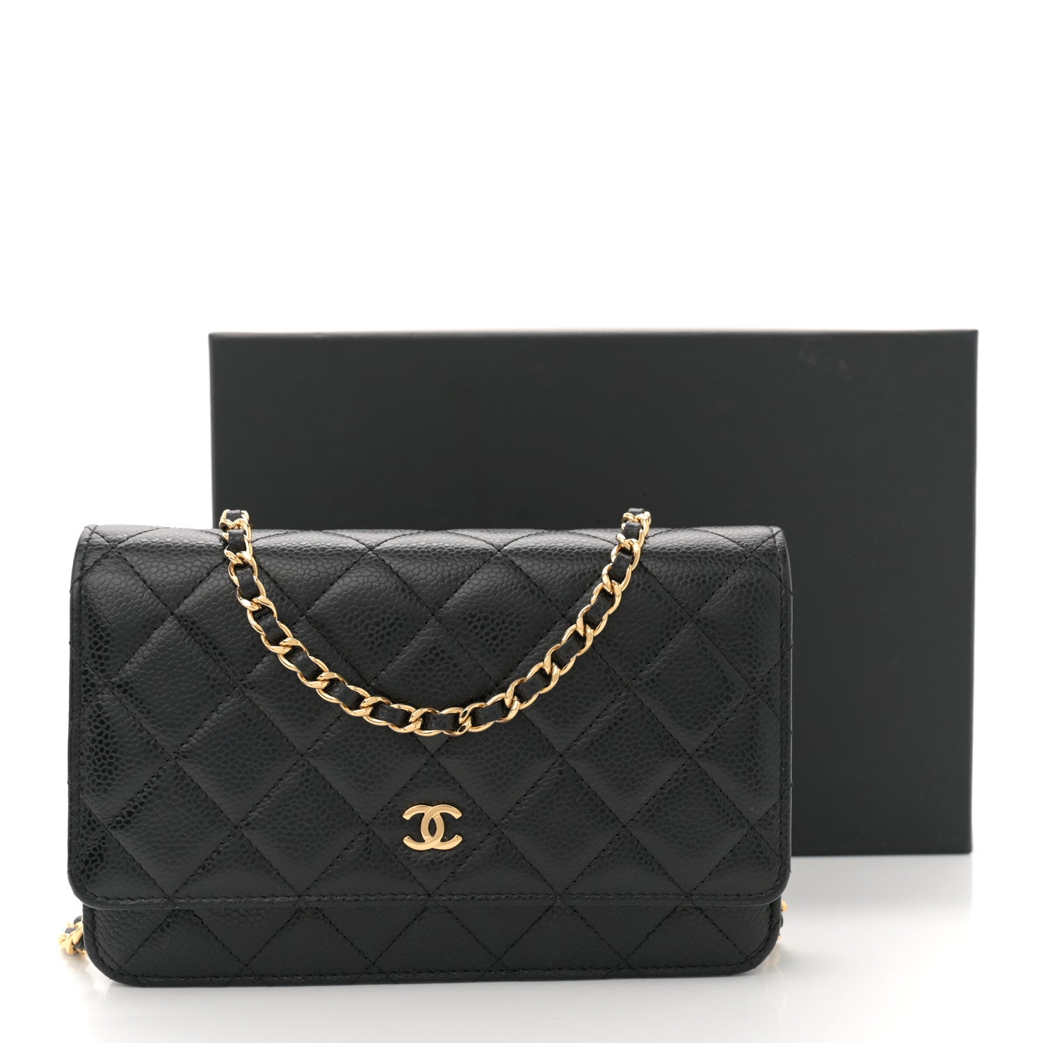 Chanel Caviar Quilted Wallet On Chain WOC Black 11 of 11
