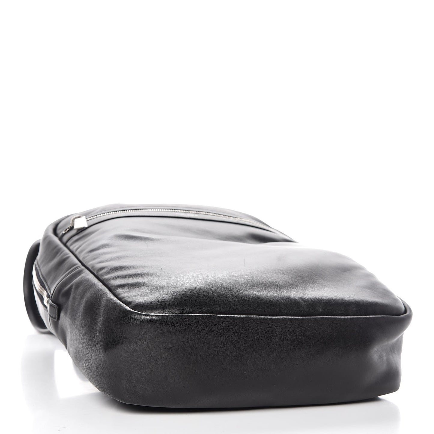 Lambskin Canvas City Laptop Backpack Black