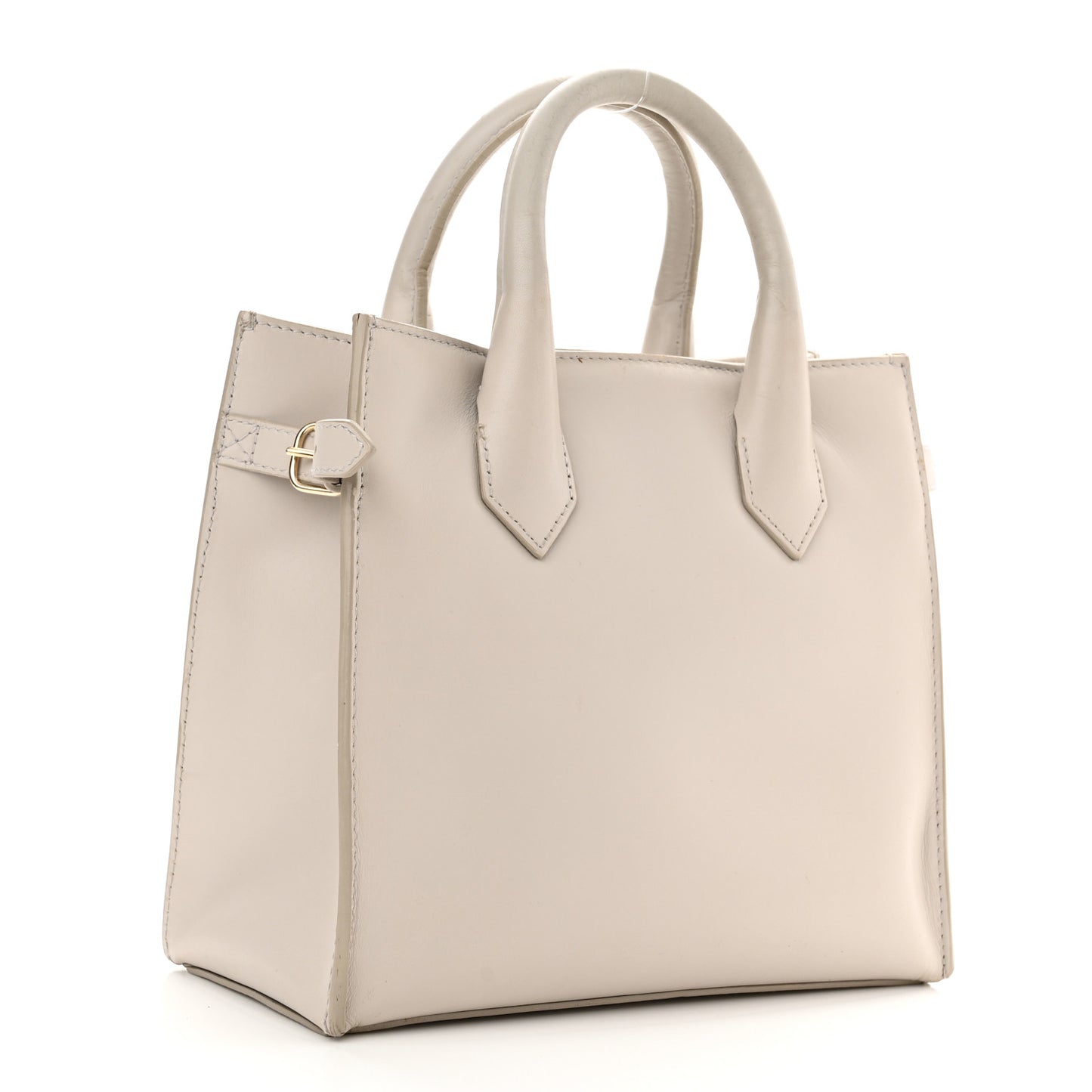 Calfskin Padlock Mini All Afternoon Tote Gris Glace