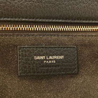 Saint Laurent Grained Deerskin Bea Tote Musk 6 of 9