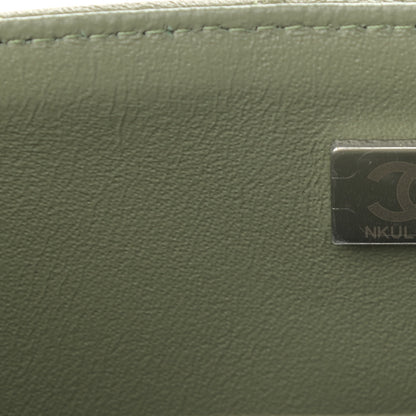 Chanel Lambskin Quilted Mini Rectangular Flap Green 6 of 10