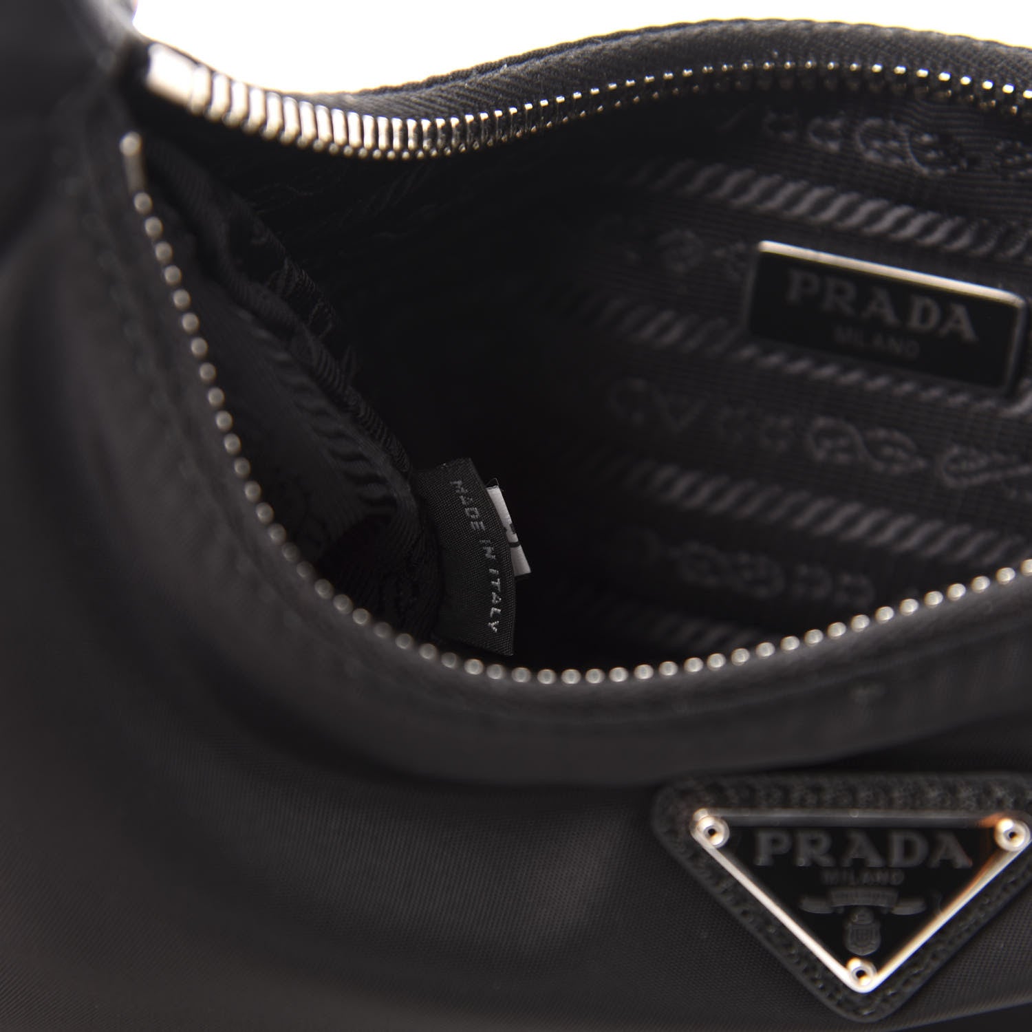 Prada Nylon Re-Edition 2005 Shoulder Bag Black 7 of 13