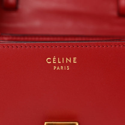 Celine Smooth Calfskin Small Classic Box Flap Bag Red 7 of 12