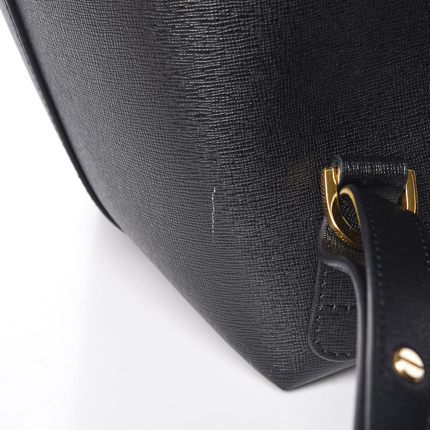 Mansur Gavriel Saffiano Backpack Black Flamma 13 of 14