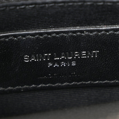 Saint Laurent Calfskin Y Quilted Monogram Medium Loulou Chain Satchel Kaki Fonce 7 of 11